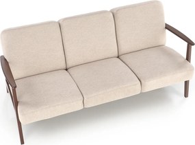 3-osobowa sofa do salonu z drewnianymi podłokietnikami Milano 3S Halmar