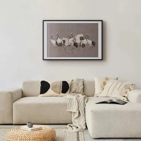 Plakat Taniec żurawi 42x29,7 cm z ramą czarną z marginesem ARTGEIST B