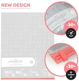 Zestaw worków do przechowywania próżniowegoAspispace 6 sztuk, 3x M + 3x L