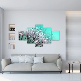 Obraz - zroszona roślina (125x70 cm)