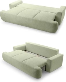 Sofa dwuosobowa VELO wolnostojący z funkcją spania w tkaninie Coral 55