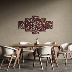 Obraz kwiatu niezapominajki (125x70 cm)