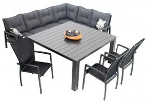 PRATO EXPERT LOUNGE - aluminiowy zestaw ogrodowy 3+1+1