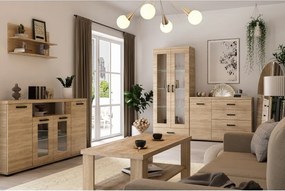 Pojemna biała komoda z 4 szufladami 120 cm do salonu