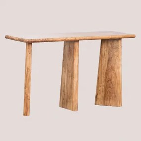 Konsola Do Przedpokoju Z Drewna Akacjowego Ambyl Naturalna - Sklum