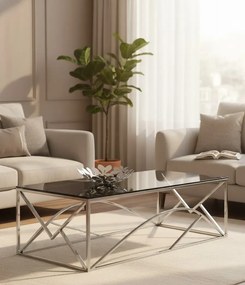 Szklana ława w stylu glamour H7-A93