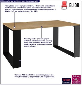 Prostokątna ława kawowa dąb artisan - Renfi 3X