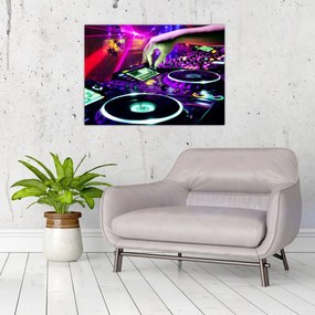 Obraz na szkle - DJ (70x50 cm)