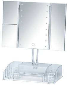 Lusterko kosmetyczne z organizerem FANANO LED, WENKO