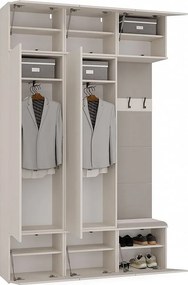 Garderoba HAGA III | Kaszmir  | 150x35x238  | Szafa + Wieszak + Szafki