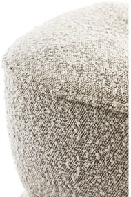 Beżowy puf z materiału bouclé Leyla – Light &amp; Living
