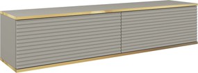 Szafka RTV wisząca VENEZIA 135 cm do Salonu pod Telewizor - Szary