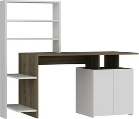 Biurko Melis Walnut and White