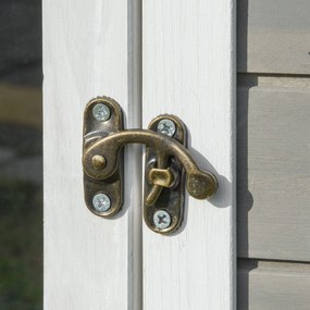 Pawhut® domek dla kotów małych zwierząt budka z tarasem i balkonem drewno jodłowe 115 x 66,5 x 74,7 cm