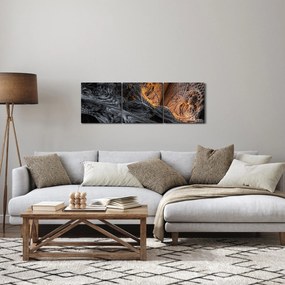 Obraz - Spojrzenie do środka (z zegarem) (90x30 cm)
