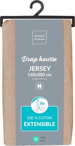 Bawełniane prześcieradło na gumce, 160 x 200 cm