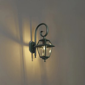 Klasyczny kinkiet zewnętrzny ciemnozielony IP44 - Berta