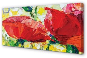 Zdjęcie na płótnie Czerwone Kwiaty