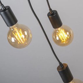 Inteligentna lampa wisząca w stylu industrialnym czarna w komplecie z Wi-Fi G95 3-światła - FacilDesignerski Oswietlenie wewnetrzne