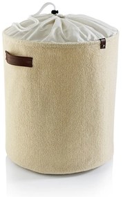 Beżowy tekstylny kosz na pranie 49 l – Mioli Decor
