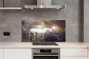 Panel Szklany Jednorożec w lesie