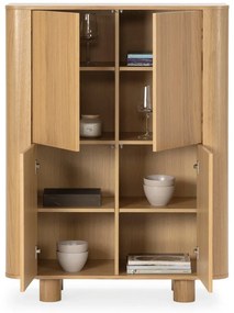 Szafka w dekorze dębu w naturalnym kolorze 100x133x40 cm Padoc – MOME