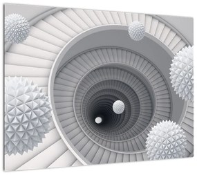 Obraz abstrakcji 3D (70x50 cm)