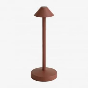 Bezprzewodowa Lampa Stołowa Led Do Użytku Zewnętrznego Z Żelaza Emilija Terracota - Sklum