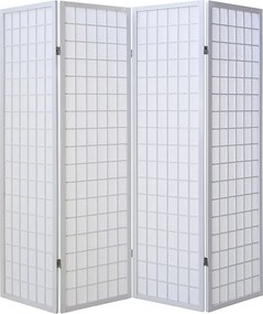 Przegroda pokojowa 176x2,2x175 cm biała Shoji