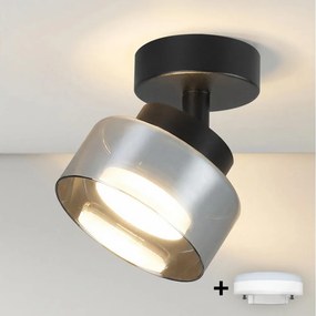 BRILAGI -LED RGB ściemnialna oprawa punktowa AURA LUX 1xGX53/14W/230V Wi-Fi Tuya czarny/przydymiony