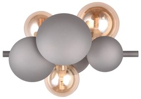 Kinkiet w szaro-złotym kolorze Bubble – Trio Select