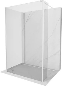 Mexen Kioto ścianka prysznicowa Walk-in 110 x 85 x 30 cm, transparent, biała - 800-110-085-221-20-00-030