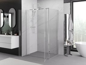 Mexen Exo-BR Duo kabina prysznicowa uchylna 100 x 80 cm, transparent, chrom - 8182-100-080-01-00
