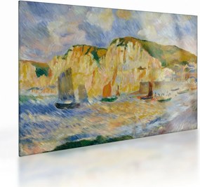 Obraz na szkle - Auguste Renoir, Sea and Cliffs, reprodukcje (70x50 cm)