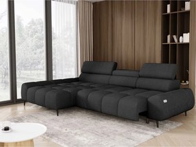 Narożnik SANTO S lewostronny z elektrycznym wysuwem siedziska, z funkcją RELAX oraz regulowanymi zagłówkami CURIO 99 WERSAL