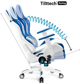 Fotel Gamingowy Diablo X-One 2.0 Small: Aqua Blue