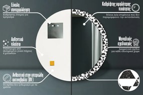 Trójkąty geometria Lustro dekoracyjne okrągłe