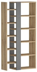 REGAŁ COMBO DĄB WOTAN / ANTRACYT 165X80 SIGNAL