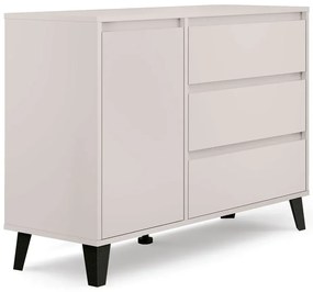 Kaszmirowa komoda ubraniowa z szafką i 3 szufladami D5-E92