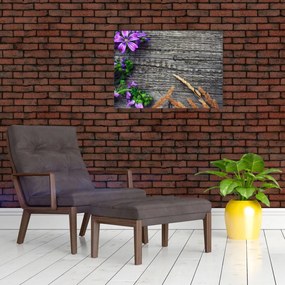 Obraz - kwiaty polne (70x50 cm)