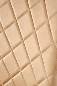 Krzesło tapicerowane K577 VELVET beżowe/czarne HALMAR