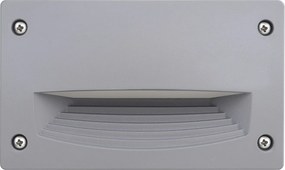 DEVON do wbudowania na zewn?trz, nowoczesny i uniwersalny styl - d?. 18,8 cm - prostok?tny - Gx53 LED T2 3W - ?ywica - Kselect - ip66 - ?ywica i szary