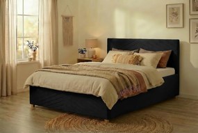 Łóżko VEGA 140x200 cm Czarny Bez materaca