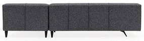 Ciemnoszara sofa narożna Artie Jivago, narożnik prawy