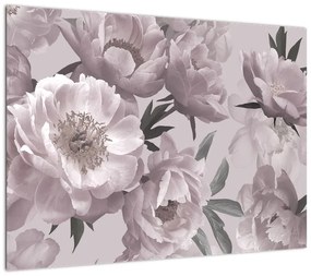 Obraz - Vintage kwiaty piwonii (70x50 cm)