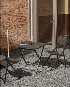 Czarne metalowe krzesło ogrodowe Torreta – Kave Home