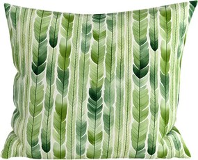 Polibawełniana poszewka na poduszkę GREEN TREES POLY 45x45 cm, zielona
