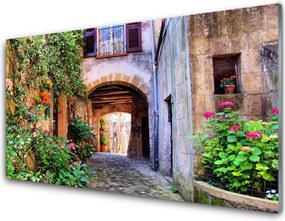 Panel Szklany Romantyczna Ścieżka W Mieście