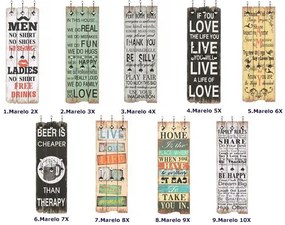 Wieszak ścienny z napisami S4-N33