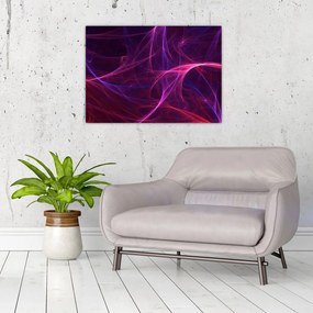 Obraz na szkle - abstrakcyjny obraz krzywych (70x50 cm)